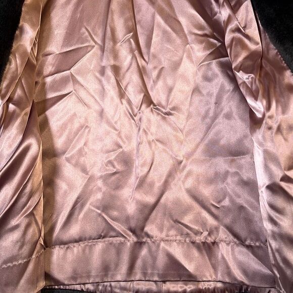 Kerrybrooke Odyna vintage retro faux fur 2 button jacket with hood - Picture 7 of 9